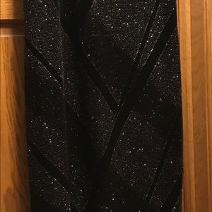 Black/velvet sparkle dress